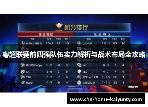 粤超联赛前四强队伍实力解析与战术布局全攻略